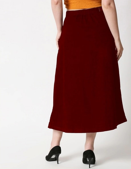 Maroon a clearance line skirt