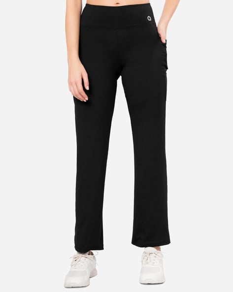 Women Fitted Track Pants with Contrast Taping