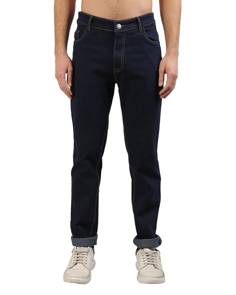 Buy Navy Blue Jeans for Men by JB JUST BLACK Online