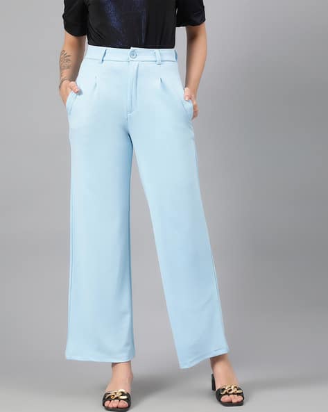 KOTTY High-Rise Straight Fit Pants
