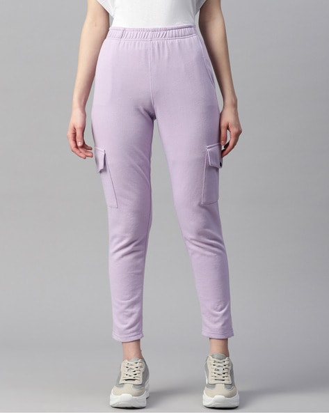 Womens Solid Track Pants