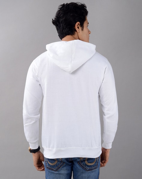 Full white shop hoodie