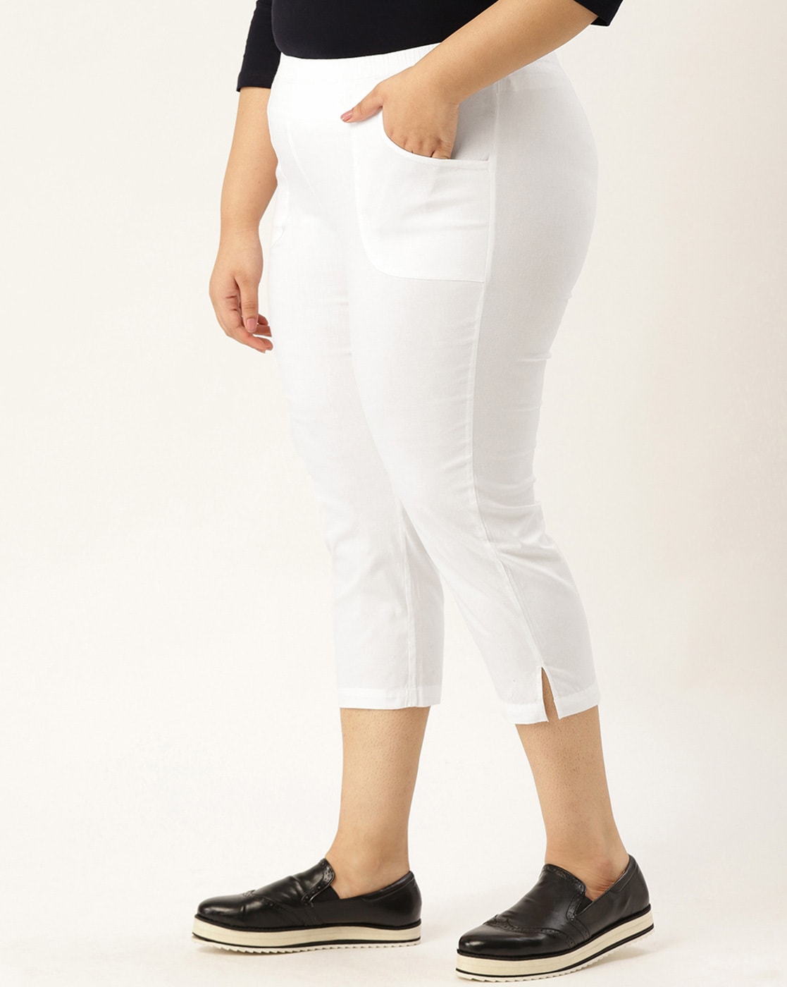 Buy White Trousers & Pants for Women by Therebelinme Online