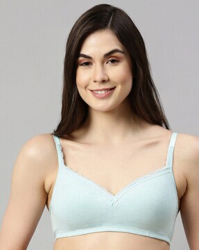 Enamor Women's Cotton Padded Medium Coverage T-Shirt Bra – Online
