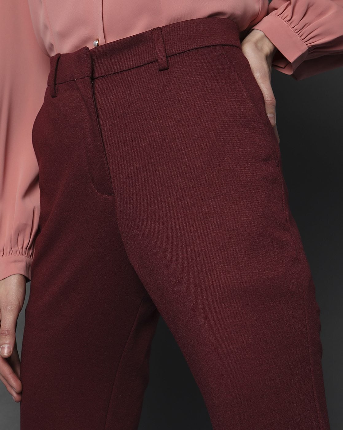 Ladies' Pants Juli 3 - color BURGUNDY; ONA - UBRANIA - SPODNIE | Tatuum