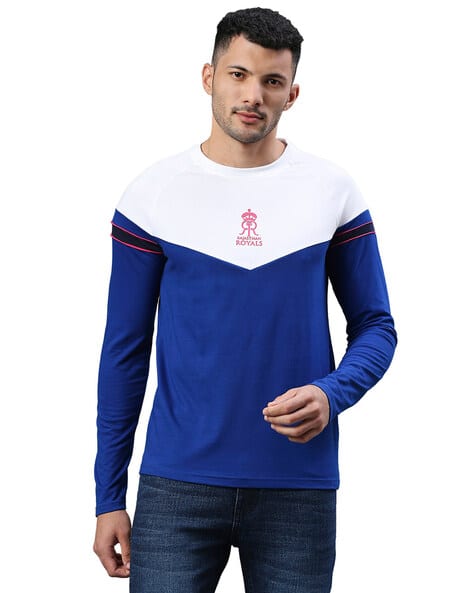 Regular Fit Rajasthan Royals Crew-Neck T-Shirt
