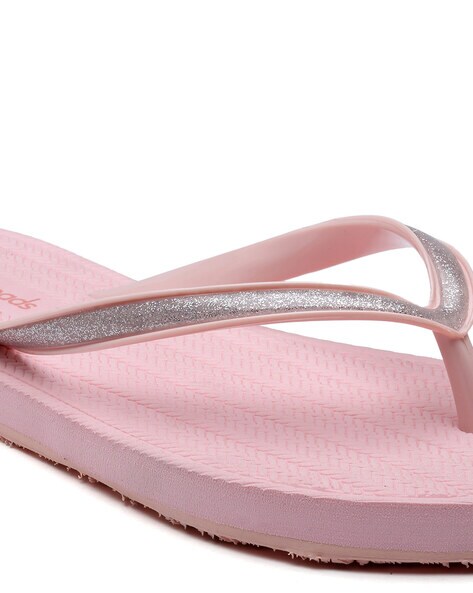 Flip-Flops with Contrast Thong-Strap