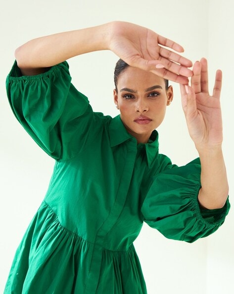 Buy Green Dresses for Women by Femella Online