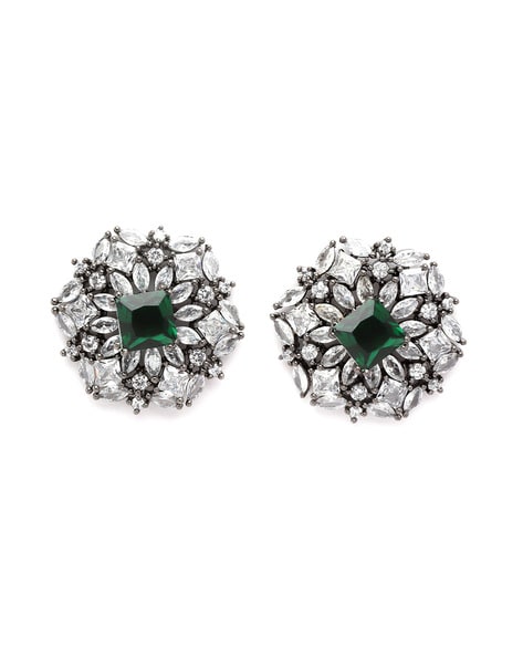 RESERVED PAYMENT Old European Diamond Earrings. Vintage Classic 0.45 ctw  Studs in 18ct Crown Settings. - Addy's Vintage