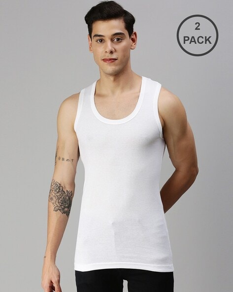 Onn Pack of 2 Round-Neck Vests