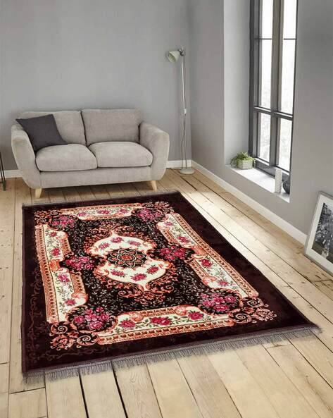 KLOTTHE Floral Print Carpet 6.3' x 4.5'