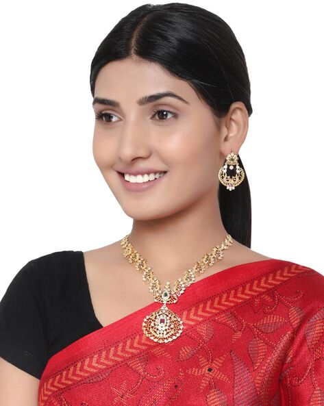 Monalisa stone premium simple choker /necklace set 9488N – Griiham