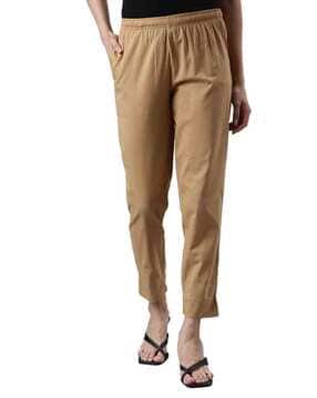 go colors Cotton Pants with Elasticated Waist & Insert pockets-picture-24