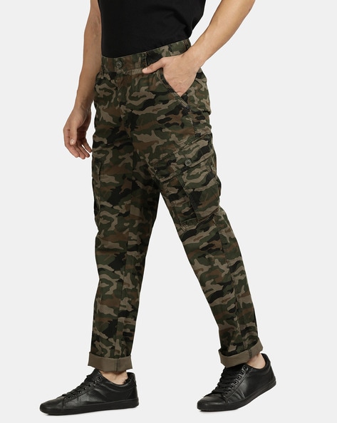 SEONEG Stylish Cargo Pant for Boys  Army Print Pant for Kids  Joggers  Cammando