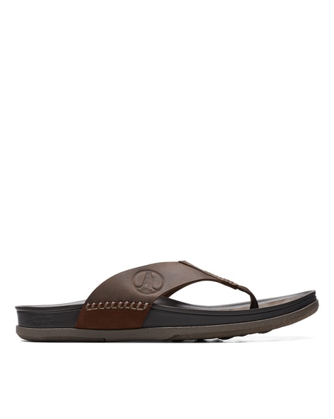 Clarks flip flops store mens yellow