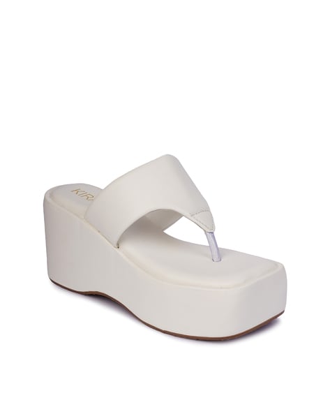 White wedges store size 7