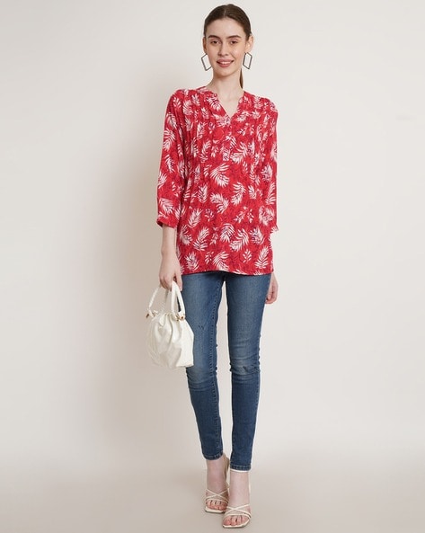 Buy Red Tops for Women by 9 IMPRESSION Online
