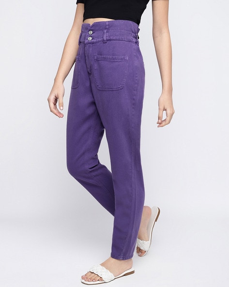 Buy Purple Jeans & Jeggings for Women by TALES & STORIES Online