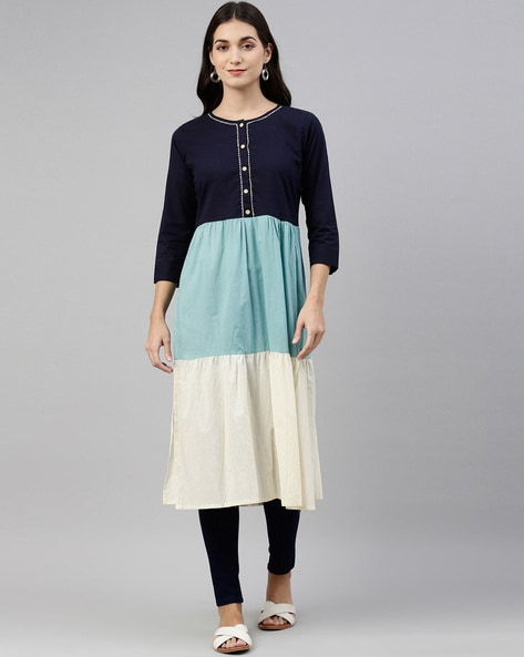 Buy Multicoloured Kurta Suit Sets for Women by NEERUS Online | Ajio.com