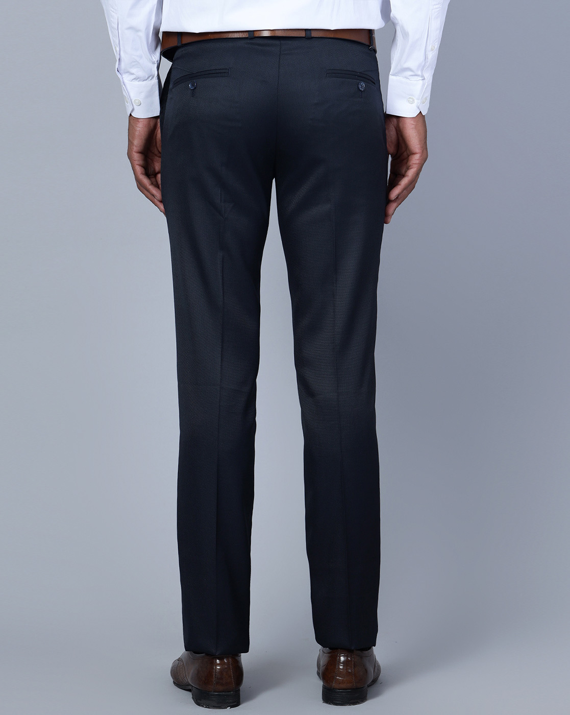 Buy Cantabil Men Grey Formal Trouser Online