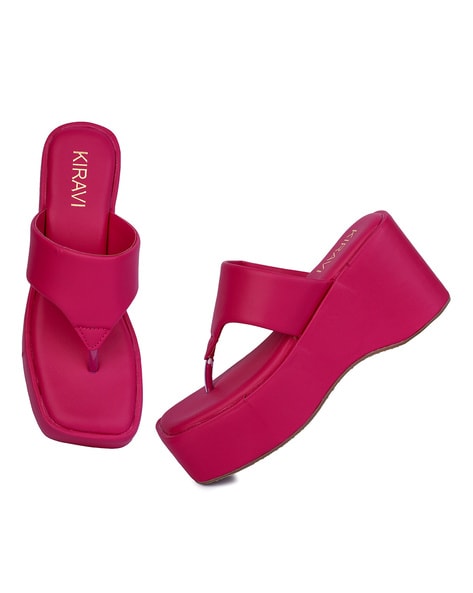 Fuchsia wedges on sale