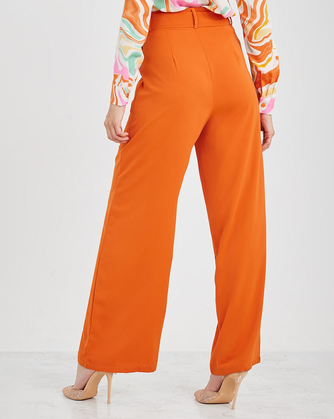 Buy Orange Trousers  Pants for Women by Styli Online  Ajiocom