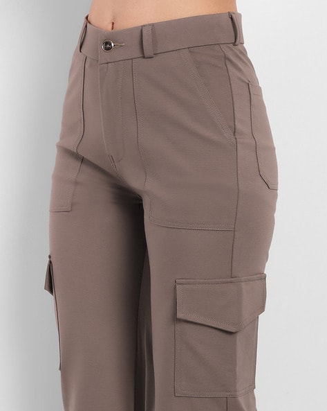 Buy Light Brown Trousers & Pants for Men by ECKO UNLTD Online | Ajio.com