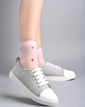 Mid-Tops Lace-Up Canvas Shoes