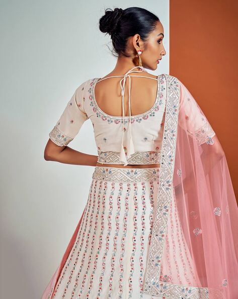 Ivory & Rani Pink Lehenga – Label Anushree