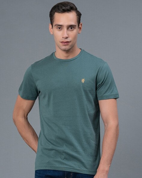 slate green shirt