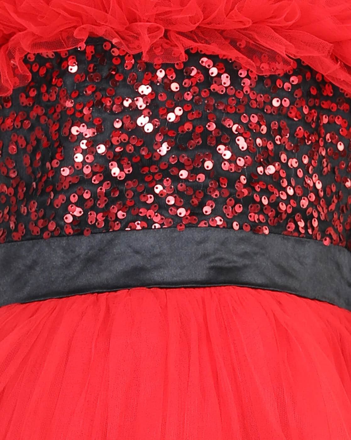 Cotton Party Wear Girls Red & Black Printed Frock, Age Group: 1 Year at Rs  300 in Bengaluru