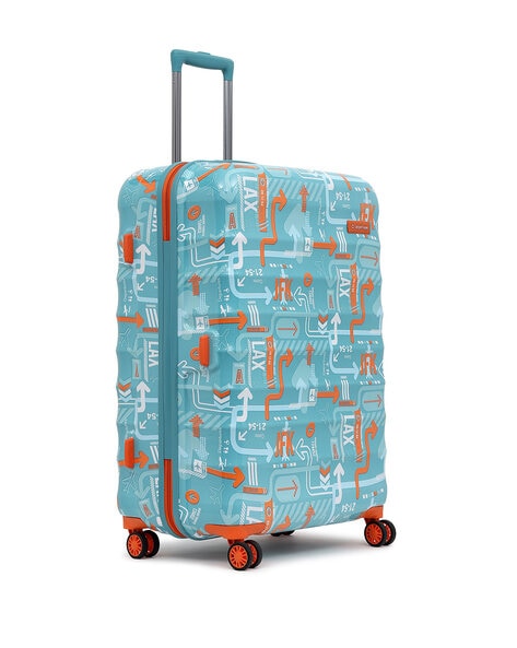 Blue Hard Travel Suitcase  cabin trolley bags - uppercase