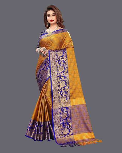 Demure Silk Ceremonial Trendy Saree - Sarees