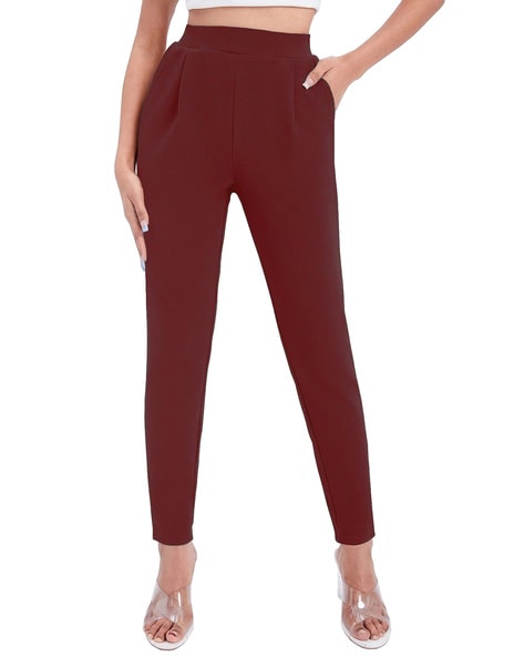 Buy Navy Trousers & Pants for Women by Sugathari Online
