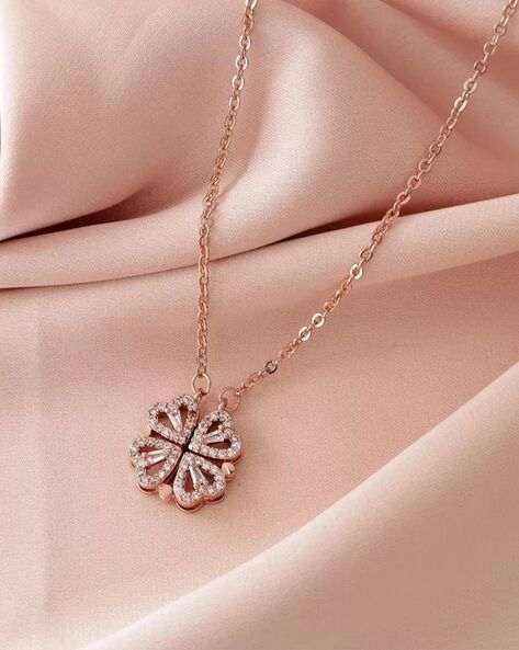 Clover Necklace 14K Yellow Gold 16