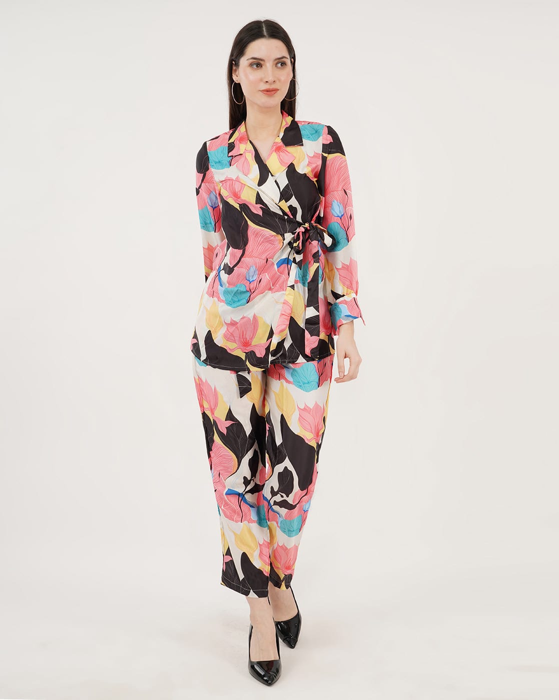 パンツ SOSNOVSKA FLORAL WRAP FRONTO PANTS SOSNOVSKA FLORAL WRAP FRONTO PANTS