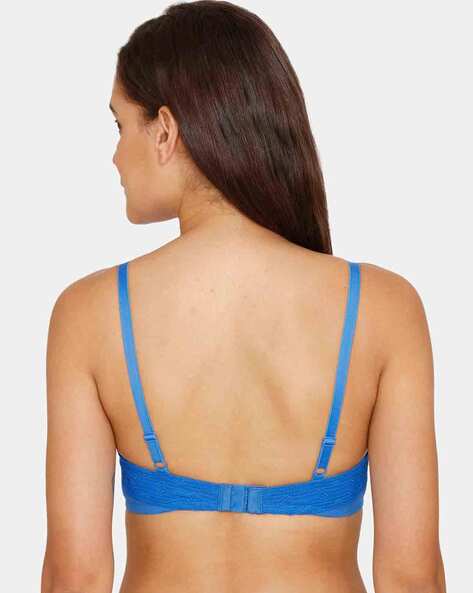 Zivame Padded Wired 3/4th Coverage T-Shirt Bra for Women - Ibis Rose
