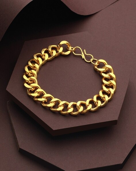 Buy Gold Bracelets & Kadas for Men by Bold by Priyaasi Online