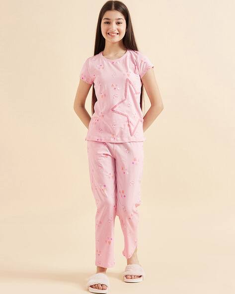 Printed Pyjamas T-Shirt Set