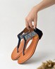 Buy Blue Flat Sandals for Women by Shoetopia Online