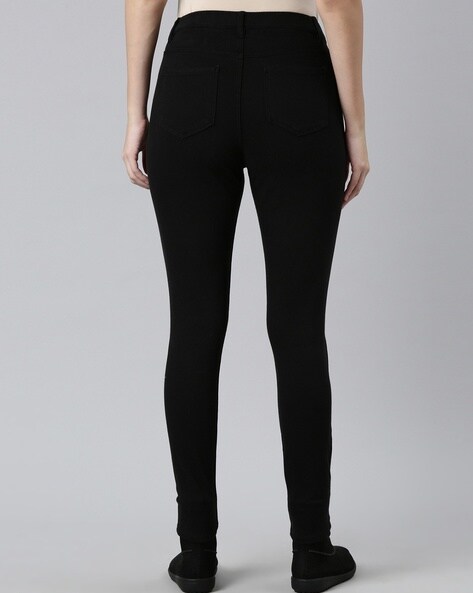 Buy Black Jeans & Jeggings for Women by GO COLORS Online