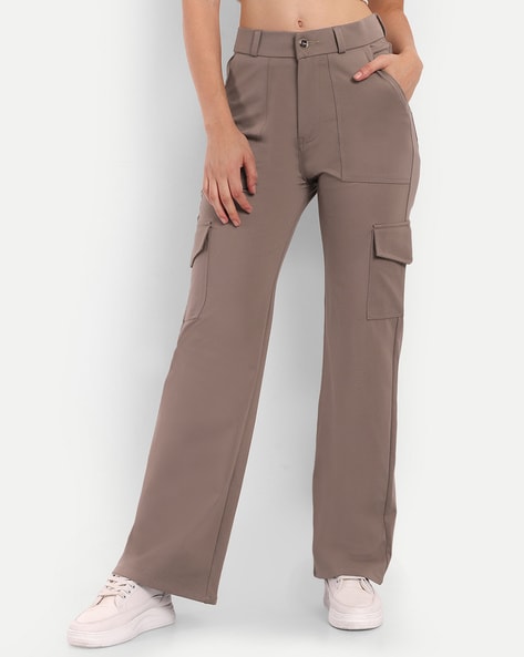 Buy STRAIGHT LOOSE COTTON CARGO PANTS for Women Online in India