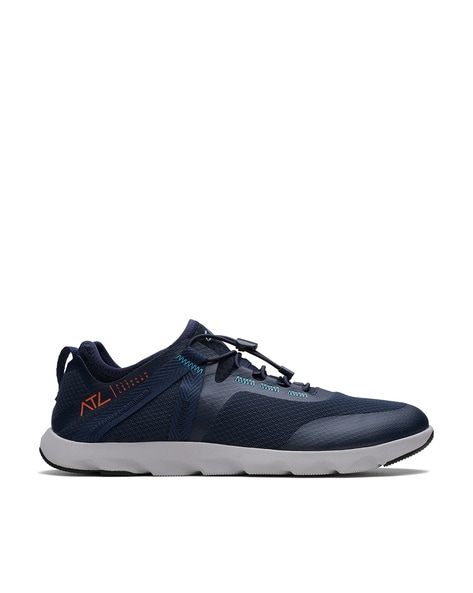 Clarks navy store blue sneakers