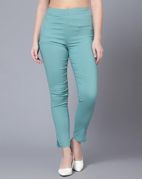 Buy Apricot Orange Trousers & Pants for Women by FREEHAND Online | Ajio.com