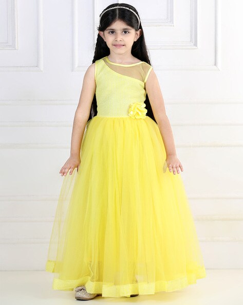 Buy Yellow Women Gowns Online | G3fashion.com