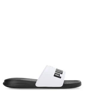 puma Logo Print Slip-On Flip-Flops-picture-20
