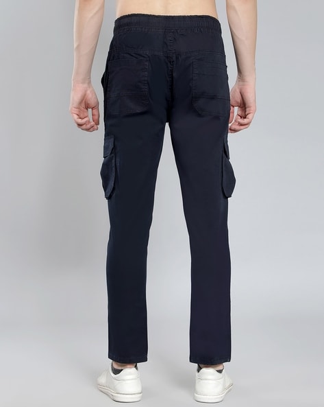Buy Men's Whis Navy Tapered Cargo Pant Online | SNITCH
