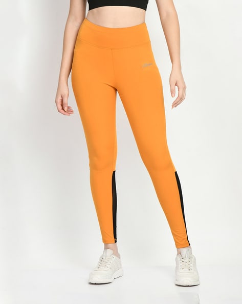 Women Colourblock Fitted Track Pants with Elasticated Waist