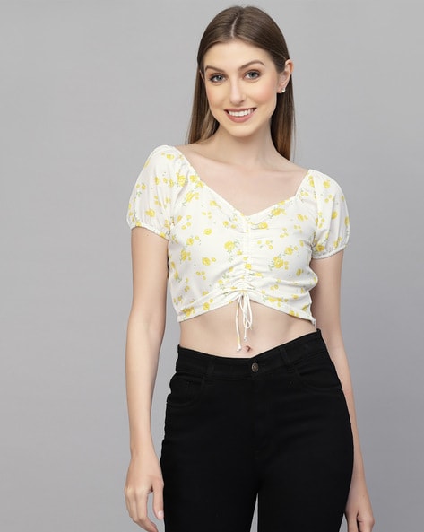 Buy White & Yellow Tops for Women by AAYU-ALL ABOUT YOU Online