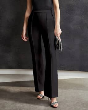 visit wear High-Rise Trousers with Seam Detail-picture-44